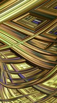Artfully 3D rendering fractal background Stock Illustration