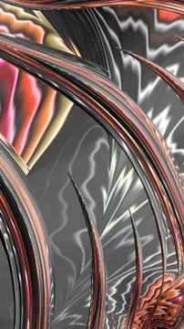 Artfully 3D rendering fractal background Stock Illustration