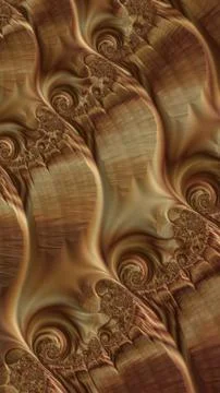 Artfully 3D rendering fractal background Stock Illustration