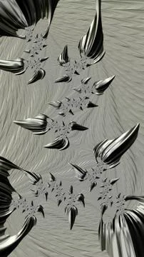 Artfully 3D rendering fractal background Stock Illustration