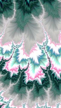 Artfully 3D rendering fractal background Stock Illustration