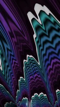 Artfully 3D rendering fractal background Stock Illustration