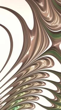 Artfully 3D rendering fractal background Stock Illustration