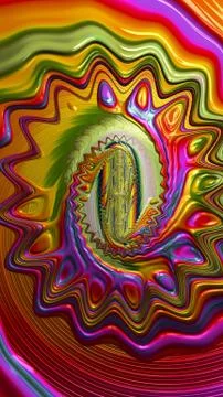 Artfully 3D rendering fractal background Stock-Illustration