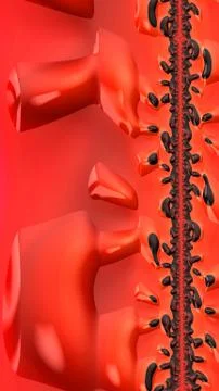 Artfully 3D rendering fractal background Stock-Illustration