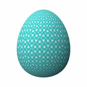 Artfully designed and colorful 3D easter egg イラスト素材