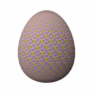 Artfully designed and colorful 3D easter egg イラスト素材