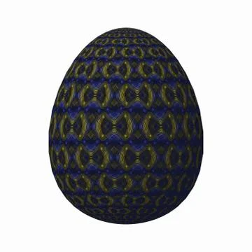 Artfully designed and colorful 3D easter egg イラスト素材