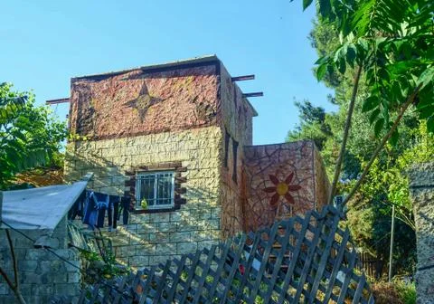Artfully Painted Residence Stock Photos