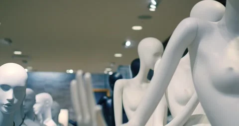Arthouse video showcasing creative use of mannequins in modern art. Mannequins Stock Footage 251329021
