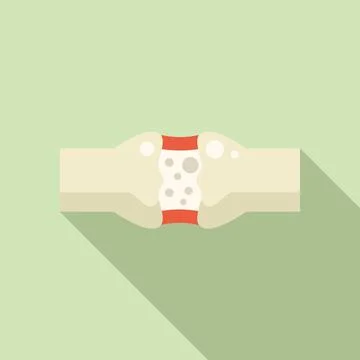 Arthritis joint icon flat vector. Medical disease Stock Illustration