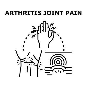Arthritis joint pain problem and chronic inflammation Stock Illustration