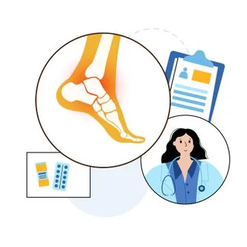 Arthritis poster concept Stock Illustration
