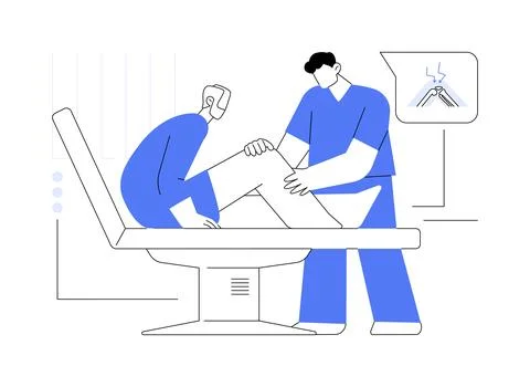 Arthritis symptoms abstract concept vector illustration. Stock Illustration