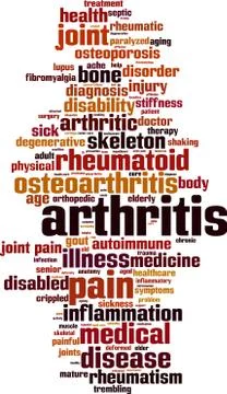Arthritis word cloud Stock Illustration