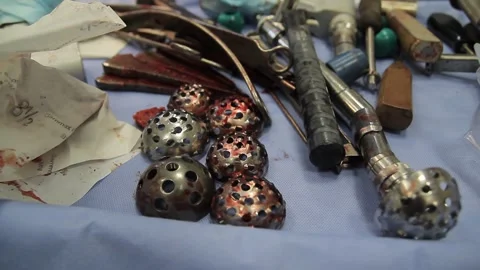 Arthroplasty instruments Stock Footage 288811426