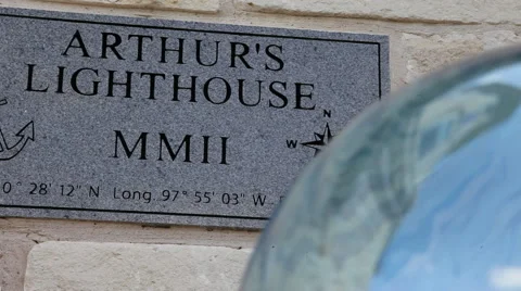 Arthur's Lighthouse Plaque Stock Footage 40807236