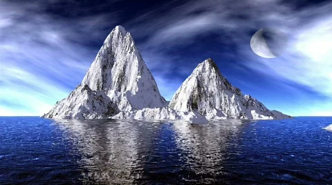 Artic Isle Stock Footage 110500