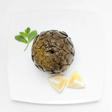 Artichoke boiled Stock Photos