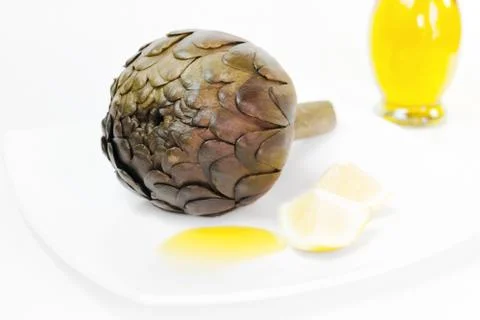 Artichoke boiled Stock Photos