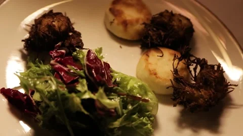 ARTICHOKE ON A PLATE Stock Footage 234131825