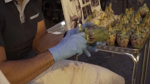Artichoke prep1 Stock Footage 117452232