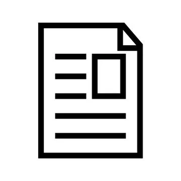Article Document File Icon Stock Illustration