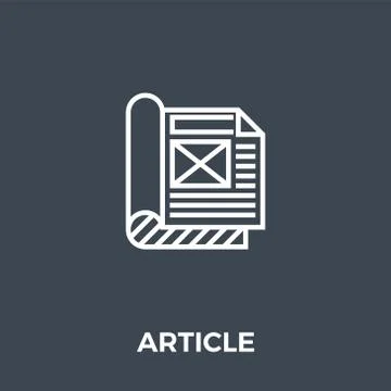 Article Icon Vector. Stock Illustration