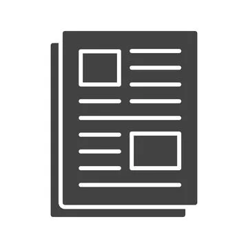 Article icon vector image. Stock Illustration