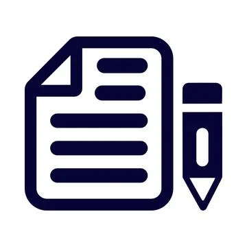 Article, report, pen, article submission icon Stock-Illustration