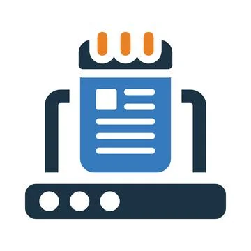 Article, report, upload, article upload icon Stock Illustration