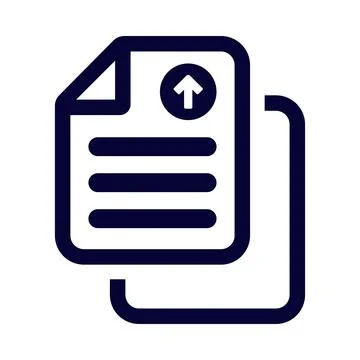 Article, report, upload, article upload icon Stock Illustration