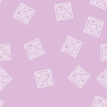 Article web information line seamless pattern Illustrazione stock