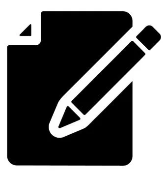 Article Write Vector Illustrazione stock