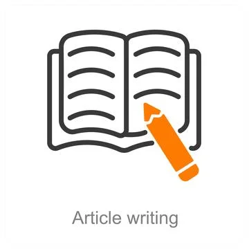 Article writing Illustrazione stock