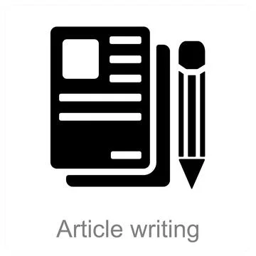 Article writing Stock Illustration
