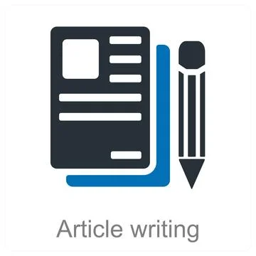 Article writing Illustrazione stock