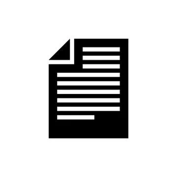 Articles Flat Icon Stock Illustration