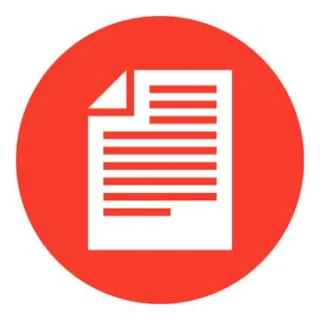 Articles Flat Icon Stock Illustration