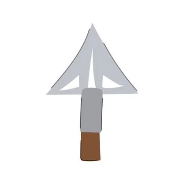 Artifact arrowhead cartoon vector illustration Illustrazione stock