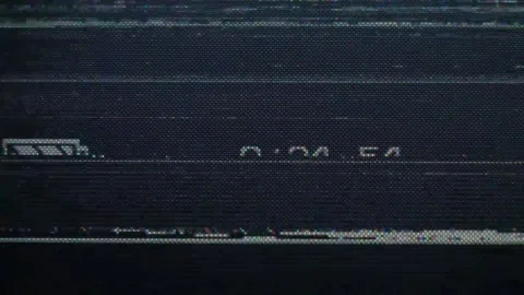 Artifacts, glitches from the old VHS tape. Stock-Footage 168468286