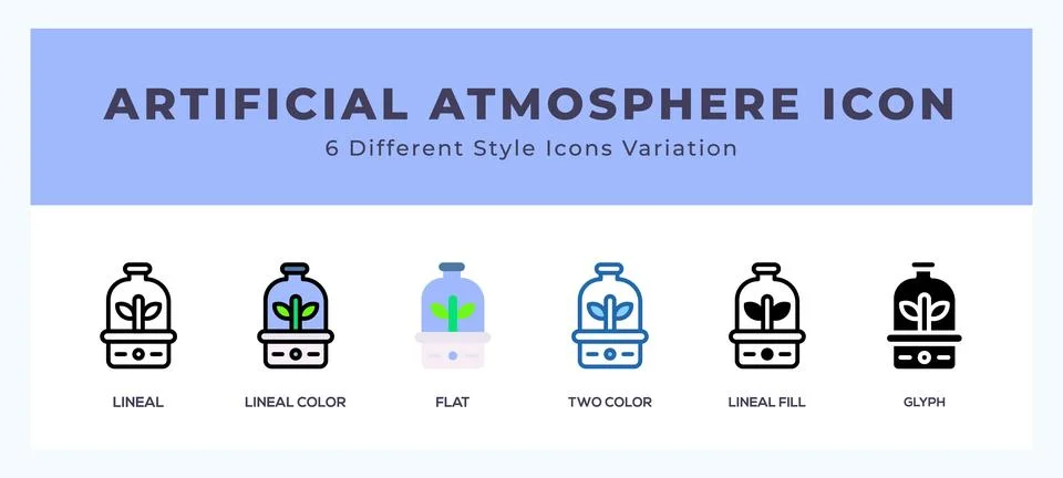 Artificial atmosphere symbol. logo. icon vector illustration. Stock Illustration