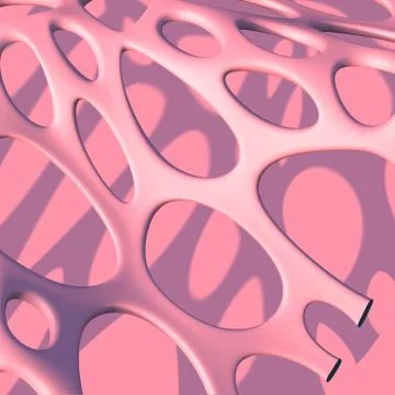 Artificial biologic fiber background with abstract pink mesh Stock Illustration