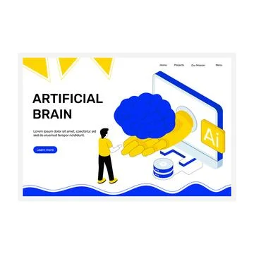 Artificial Brain Stock Illustration