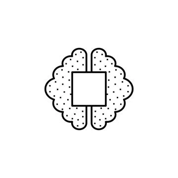 Artificial, brain, mind, power, processing icon. Element of future technological Stockillustratie