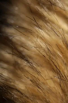 Artificial brown winter jacket hairs close up background stock photography .. Stock Photos