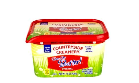 Artificial butter 库存照片