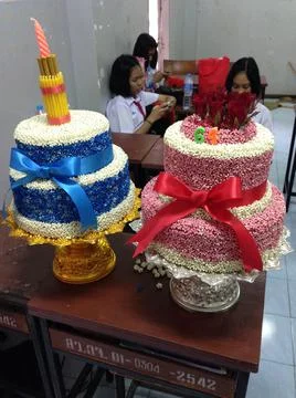 Artificial cakes Stock Photos