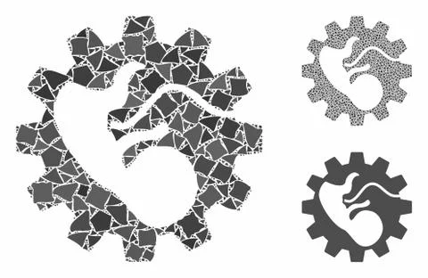 Artificial child Composition Icon of Rough Elements イラスト素材