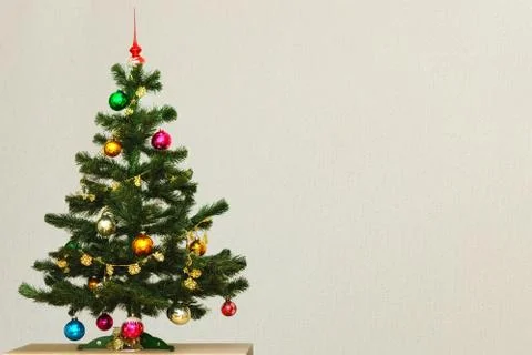 Artificial Christmas tree. Stock Photos